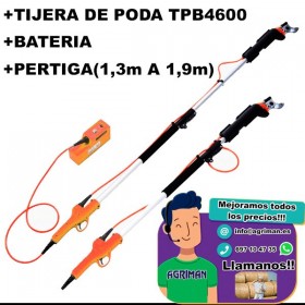 TIJERA DE PODA TPB4600 + PERTIGA (1,3M A 1,9M)
