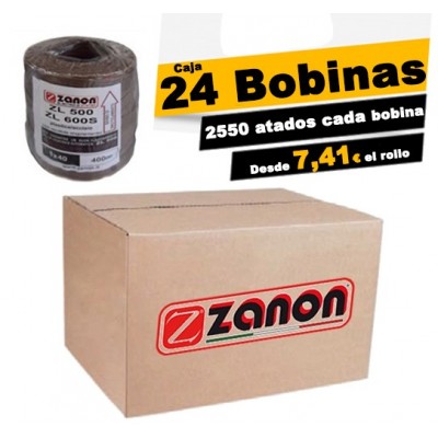 Caja 24 bobinas hilo ZANON 0.40mm.